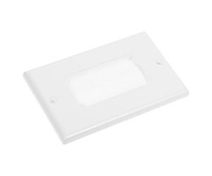 2 Pièces Plaque de Passage pour Brosse Murale PC Blanche | Gestion Centralisée du Multimédia, Passage Facile, Anti Désordre, Usage Bureau et Maison, Insert Mural