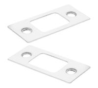 2 Pièces Plaque de Remplissage, Cache-verrou en Acier Inoxydable | Diamètre 6mm, Finition Argentée, pour Portes Extérieures et Remise à Niveau de Serrure