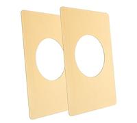 2 Pièces plaque de réparation de poignées de porte verrou porte poignée de porte plaque de remplissage de trou de porte plaques en acier inoxydable tiroir planche de réparation