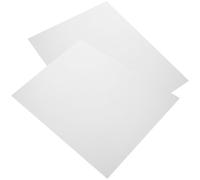 2 Pièces Plaque de Sublimation DIY en Aluminium Blanc | Surface Vierge Nette, Détails Créatifs Délicats, pour Décoration de Fond et Présentation de Fête