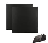 2 pièces Plaque en aluminium noir anodisé, alliage 5052 - Épaisseur de 0.5 mm à 2 mm - Idéale pour impression laser, gravure, projet bricolage industriel et travaux manuels (200X300X1.0mm)