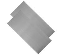 2 Pièces Plaque Metallique Adhesive Noire en Acier Inoxydable | Plaques de Gravure Vierges, Panneaux de Porte de Bureau, Plaque Signalétique du Bureau, Usage Corridor Hospitalier