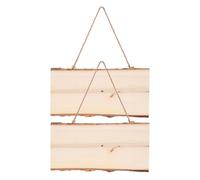 2 Pièces Plaque Suspendre en Bois Brut Rectangulaire | Enseigne de Magasin et Art Mural, Surface Vierge, Facile à Écrire, Peindre, Suspendre