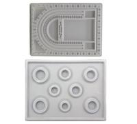 2 Pièces Plaques De Perles, Plateau Pour Faire Des Bracelets, Plateau Fabrication Bracelet Perle, Perles Organisateur Plateau Plateau, La Planche De Conception De Perles Est Faite De Pvc Floqué