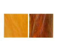 2 Pièces Plaques de Verre Colorées pour Mosaïque Murale Cathédrale | Verre, Usage Bricolage Créatif, Compatible Mur et Cathédrale, Feuilles pour Décoration Intérieure