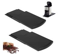 2 Pièces Plateau à Café Coulissant, Tapis de Machine à Café Coulissant, Tapis Extensible Plateau Multifonction, pour Petits Appareils de Cuisine CafetièRe, Grille-Pain, Presse-Agrumes, Mixeur