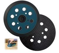 2 Pièces Plateau de Ponçage 125mm pour Makita BO5021 BO5031 BO5041 BO5010 M9204 Disque Ponceuse 8 Trous Boucle Remplacement pour DeWalt 151281-08 DW420 DW421