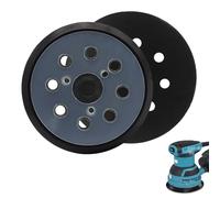 2 Pièces Plateau de Ponçage Makita 125 mm, Plateau de Ponçage 8 Trous, Plaque de velcro de plaque de ponçage perforé pour Makita BO5021 BO5031 BO5041 M9204 BO5021 BBO180 DBO180 MT924