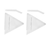 2 Pièces Plateau Triangulaire de Comptage des Pilules, Trois Compartiments | Bords Surélevés pour Limiter les Déversements, Préparation Précise des Doses, Adapté aux Aidants, Seniors, Comprimés
