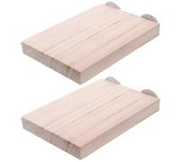 2 Pièces Plateforme Rectangulaire pour Perchoir Oiseaux 13×9 CM | Surface Plane Bords Arrondis, Structure Légère, Zone de Repos pour Cage à Domicile ou Hobby