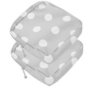 2 Pièces Pochette Menstruelle Portable à Ferm | Format Compact, Coton et Alliage D’aluminium, pour Pièces et Cartes, Protège la Confidentialité, Usage Quotidien