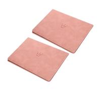 2 Pièces Pochette Pliable pour Certificat de Naissance en Pu, Rose