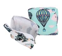 2 Pièces Pochette Portable, Rangement Menstruel de Voyage | Fermeture Éclair Pratique, Polyester et Coton, Format Compact pour Paquet à Main, Pièces de Monnaie, Maquillage