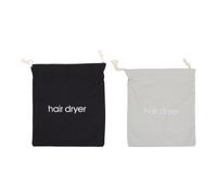 2 Pièces Pochette pour Sèche-cheveux à Cordon en Tissu | Paquet de Rangement Multifonction, Fermeture à Cordon, Usage Salle de Bain et Voyage, pour Accessoires