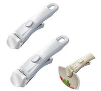 2 pièces Poignée amovible universelle pour poêles, poignée détachable pour poêles, gain de place, résistante, poignée amovible pour la cuisine, casserole durable, pince ergonomique pour ustensiles de