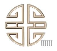 2 PièCes Poignée D'armoire Creuse PoignéEs et Boutons de Tiroir Vintage PoignéEs de Porte Antique Chinoise PoignéEs de Traction D'armoire en MéTal de Remplacement