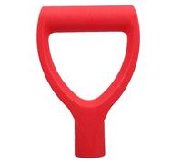 2 Pièces Poignée de Bêche Rouge 34mm, PVC et Fer | Poignée de Rechange pour Outils de Jardin, Usage Neige et Râteau, Contrôle Amélioré, pour Jardiniers