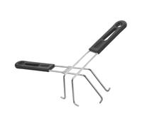 2 Pièces Poignée de Friteuse en Acier Inoxydable, Poignée Amovible pour | Installation Facile, Prise Sûre Antidérapante, Usage Intensif Cuisine Professionnelle, Argenté