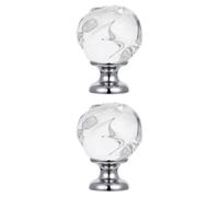 2 pièces Poignée de Porte de Meuble en Verre Cristal Rose 4,2x3,2x3,2cm | Bouton Élégant pour Placard, Commode ou Armoire, Installation Simple, Style Moderne et Finition Délicate Couleur Aléatoire