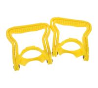 2 Pièces Poignée de Transport pour Jerrican D'eau Renforcée | Installation Rapide, Usage Maison et Bureau, pour Seau D'eau et Bidon, PP Jaune, Robuste et Solide