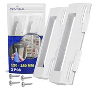 2 Pièces Poignée Réfrigérateur de Porte Frigo Universelle avec Distances de Fixations de 120 à 180 mm Poignée Congelateur - Garantie de 10 Ans - MONTERAL