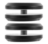 2 Pièces Poignée Ronde en Acier Inoxydable de 304 | Finition Noire Résistante, Fixation Interne Vis et Écrou, Ouverture 12 à 13mm, pour Rénovation Domestique
