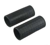 2 Pièces Poignées Brouette Noires 42mm Intérieur Tube Rond | Diamètre intérieur 42mm, ajustement universel, caoutchouc durable, noir, fixation sécurisée