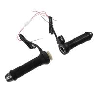 2 Pièces Poignées Chauffantes 12 V Réglables, ABS Caoutchouc Noir | Chaleur 45-60 °c et 60-75 °c, Confort de Conduite, pour Guidon 22mm, Usage Hiver