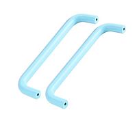 2 pièces Poignées D'armoire décorative Boutons Coloré Manche en Alliage d'aluminium pour chambre d'enfant Conception en forme de U Poignet de Placard,Tiroir,Armoires (Hole distance 160mm,Blue)