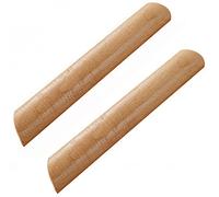 2 pièces Poignées de Meubles Poignée Bouton En Bois Boutons de Portes pour Placards pour Meuble Placards de Cuisine,Couleur Bois,Décoration,en 100% Bois Natural(Hole distance:192mm)