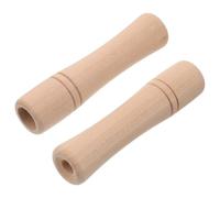 2 Pièces Poignées de Remplacement en Bois à Surface Lisse | Compatibles Cordes en Tissu, Adaptées aux Cours D’éducation Physique et Garçon Fille, Stabilité du Assurée