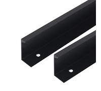 2 pièces Poignées pour placards cachée boutons de tiroir noirs Poignées de Tirage cuisine armoire invisible poignée de tirette meuble Poignet de Porte pour chambre (longueur 1500mm)