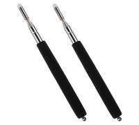 2 Pièces Pointeur de Classe Télescopique Noir en Acier Outil | Enseignants, Non Réfléchissant, Indication Précise, Extension Fluide, Usage Salle de t Exposition