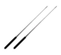 2 Pièces Pointeur Télescopique Enseignant Noir en Acier Inoxydable | Indication Précise, Extension Fluide, Finition Polie, Usage en Exposition et Enseignement