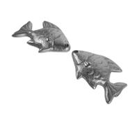 2 Pièces Poisson de Fer en Fer pour Cuisson, Friture et Mijotage
