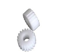 2 pièces POM 1 Module 10 11 12 13 14 15 16 17 18 19 Dents Engrenage En Nylon En Plastique 5 Mm 6mm 6.35 7 8 9 10mm Trou Diamètre Engrenage(8mm,16 Teeth)