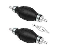 2 pièces Pompe à essence 8mm Pompe manuelle Pompe à carburant Pompe de transfert Pompe à liquide Pompe d'alimentation en diesel huile essence Pompe manuelle de secours avec soupape anti-retour pour