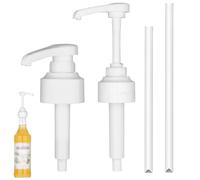 2 Pièces Pompe Sirop pour Monin Distributeur Sirop Pompe avec Tuyaux Réutilisables Pompe Doseuse 10ml pour Monin Bouteilles de Sirop 1L et 700ML