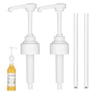 2 Pièces Pompe Sirop pour Monin Distributeur Sirop Pompe avec Tuyaux Réutilisables Pompe Doseuse 10ml pour Monin Bouteilles de Sirop 700ML