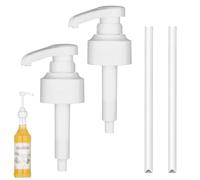 2 Pièces Pompe Sirop pour Monin Distributeur Sirop Pompe avec Tuyaux Réutilisables Pompe Doseuse 10ml pour Monin Bouteilles de Sirop 1L