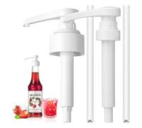 2 Pièces Pompe Sirops pour Monin 0,7/1 L, pompe doseuse 10 ml pour sirop, distributeur à pompe, kit distributeur de sirops réutilisable, distributeurs de sirop pour sirops en bouteille en verre Monin