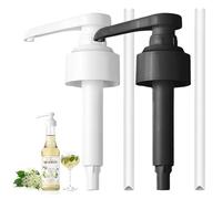 2 Pièces Pompe Sirops pour Monin 1 L, Pompe doseuse 10 ML pour sirop, Distributeur à Pompe, kit Distributeur de sirops réutilisable, distributeurs de sirop pour sirops en Bouteille en Verre Monin