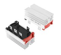 2 pièces Pont redresseur diode triphasée 50 ampères 1200V convertisseur en Aluminium Performances Stables Adaptateur de Dissipation Thermique de Rechange Utilisation Industrielle