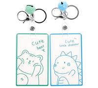 2 Pièces Porte-badge D'identification en Acrylique Transparent | Usage au Travail, Protège les Cartes, les Garde Propres et Sèches, Design Créatif et Soigné