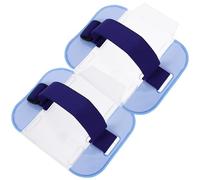 2 Pièces Porte-badges Élastique pour Brassard, Étui Pvc Nylon Bleu | Fenêtre Visuelle Transparente, Portatif et Léger, Affiche Carte D'identité Clairement, Repérage Facile