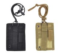 2 Pièces Porte-Carte D'Identité À Bandoulière, Porte-Carte D'Identité Tactique, Porte-Carte D'Identité Avec Clip Pour Stylo, Porte-Carte D'Identité Multifonctionnel