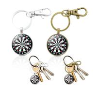 2 Pièces Porte Clef Porte Clef Couple Fléchettes Porte Clé Porte Clés FléChettes Cadeaux de Fléchettes pour Hommes Déco Fléchettes Accessoires de Fléchettes Porte Clé Voiture