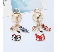 2 Pièces Porte-Clés Chat Porte-Bonheur, Porte-Clés Forme Chat, Pendentif Chat Porte-Clés, Pour Décoration Porte-Clés, Sac Ornements, Amoureux Chats Ca