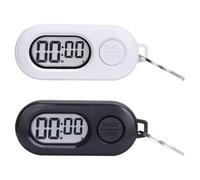 2 Pièces Porte-clés Chronomètre, Minuterie De Cuisine Numérique, Compte À Rebours Numérique Écran LCD Portable, Mini Montres Numériques, pour Salle De ctivités, Entraînement Et Coaching