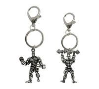 2 Pièces Porte-Clés De Fitness, Porte-Clés De Musculation, Porte-Clés Homme Fort Créatif, Porte-Clés De Musculation, Porte-Clés Cadeaux pour Les Amateurs De Fitness